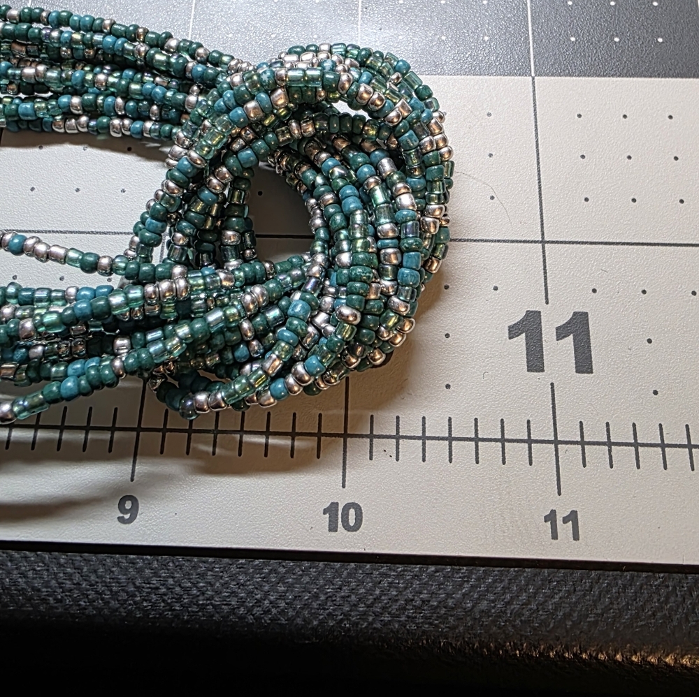 Multi-Strand Turquoise Bead Statement Necklace | … - image 5